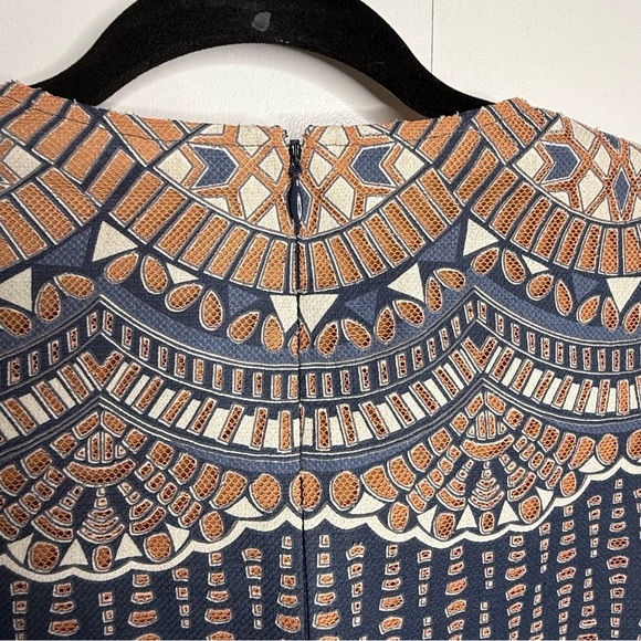 BCBG Maxazria - Alina Mini Shift Dress - Boho Long Bell Sleeves - XS - Picture 8 of 11